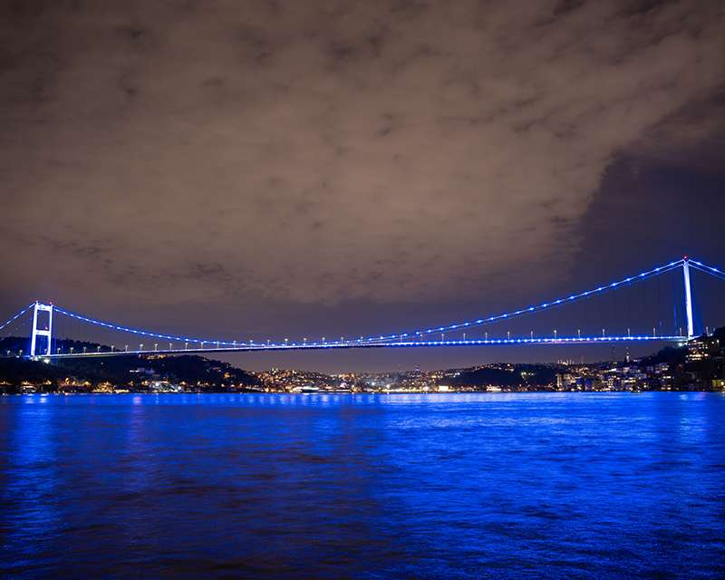 İstanbul Parkinson Farkındalığı İçin Maviye Büründü