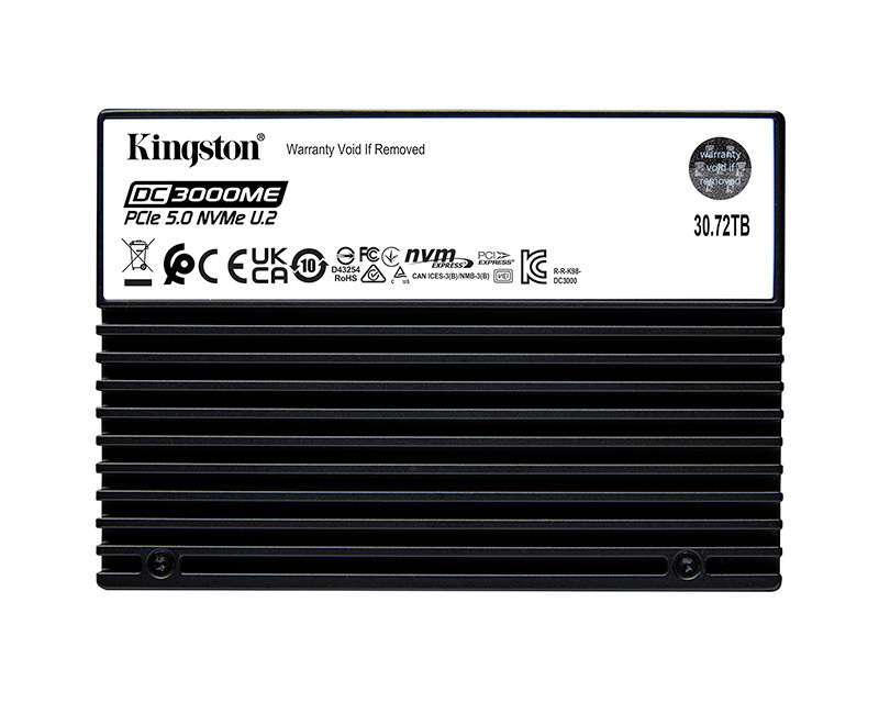 Kingston, Yeni Nesil Veri Merkezleri İçin 30,72 TB Gen5 U.2 NVMe SSD’yi Tanıttı