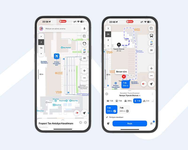 Yandex Maps, Havalimanları ve AVM’lerde İç Mekân Yönlendirme Dönemini Genişletiyor