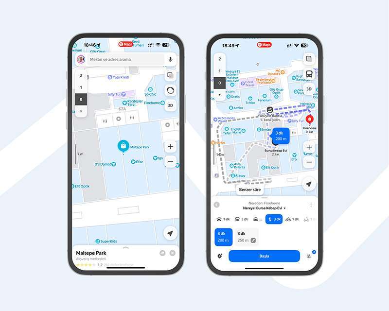 Yandex Maps ile Kullanıcılar AVM ve Havalimanlarında Daha Kolay Yön Bulacak