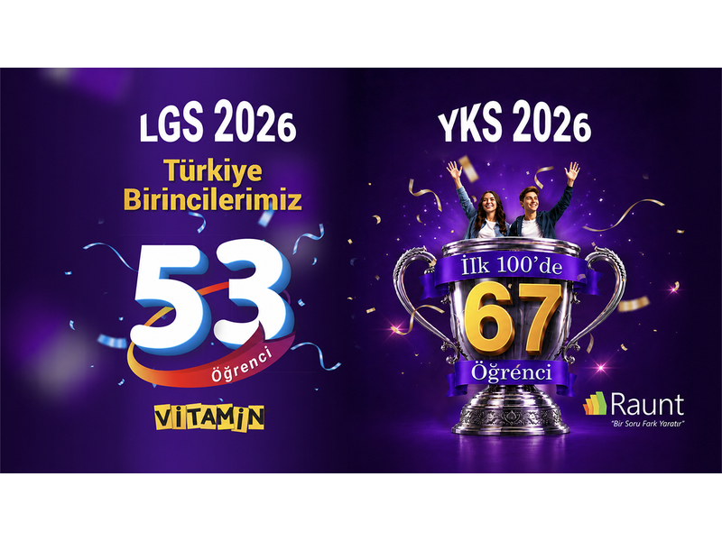 Türk Telekom'un eğitim platformları Vitamin LGS ve Raunt'tan 2026 sınavlarında dikkat çeken başarı