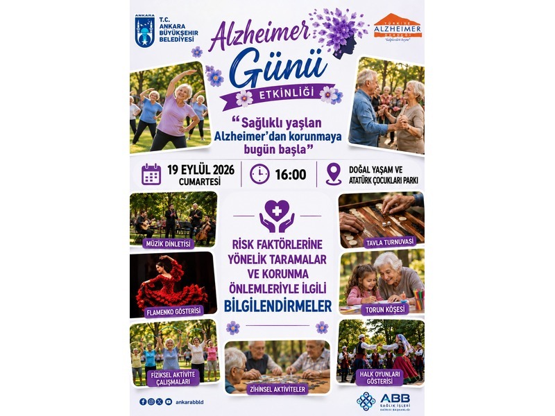 Ankara, Dünya Alzheimer Günü için farkındalık etkinliğinde buluşacak
