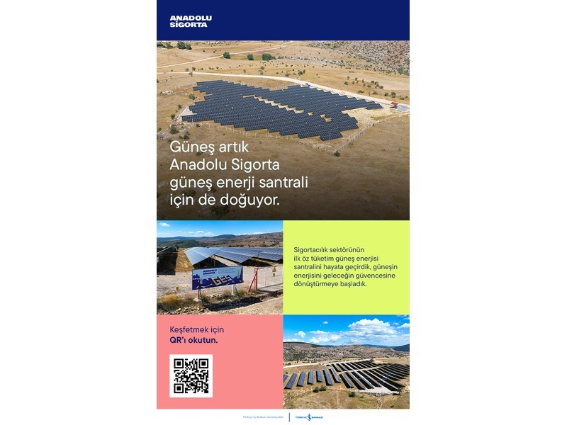 Anadolu Sigorta sigorta sektörünün ilk öz tüketim güneş enerjisi santralini kurdu