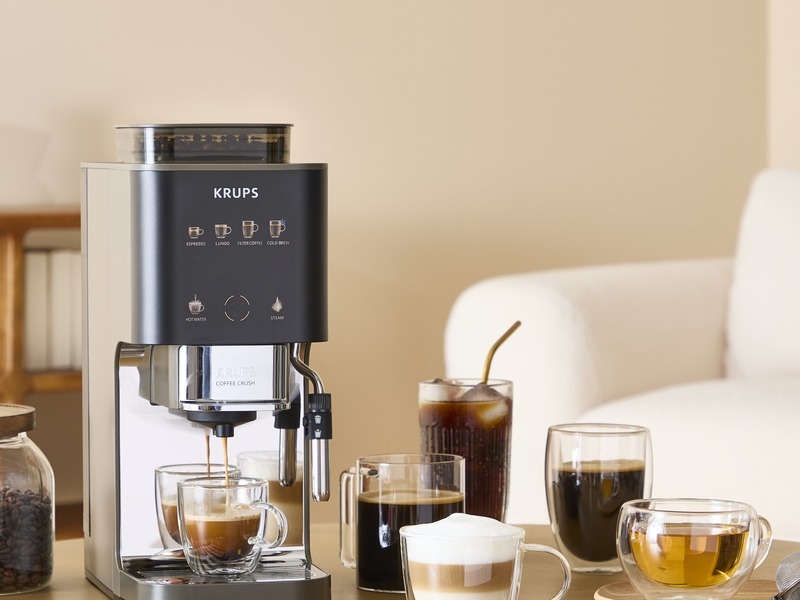 KRUPS Coffee Crush Experience ile küçük alanlarda taze çekilmiş kahve keyfi