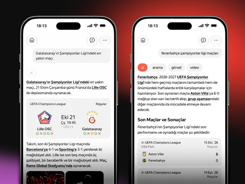 Yandex: Şampiyonlar Ligi aramalarında Galatasaray-PSG maçı ilk sırada